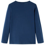 Vidaxl children's shirt with long sleeves 140 navy blue