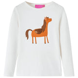 VidaXL children's shirt with long sleeves 92 ecrukligious