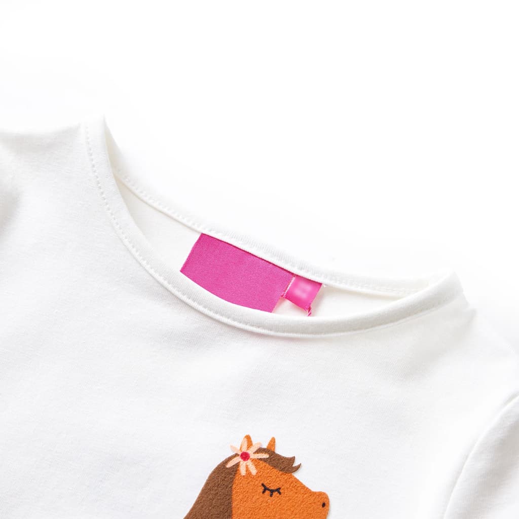 VidaXL children's shirt with long sleeves 92 ecrukligious