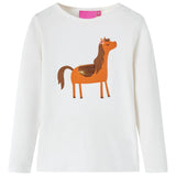 VidaXL children's shirt with long sleeves 116 ecrukligious