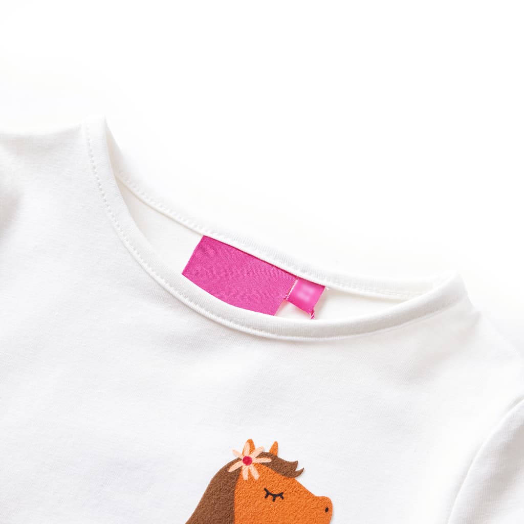 VidaXL children's shirt with long sleeves 128 ecrukluig