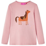 Vidaxl Children's shirt with long sleeves 92 light pink
