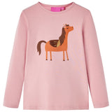 Vidaxl Children's shirt with long sleeves 104 light pink