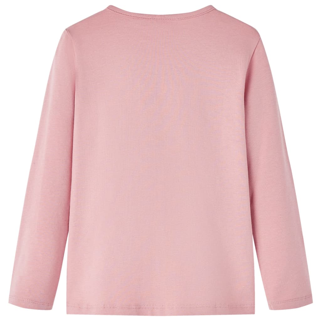 Vidaxl Children's shirt with long sleeves 104 light pink