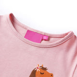 Vidaxl Children's shirt with long sleeves 104 light pink