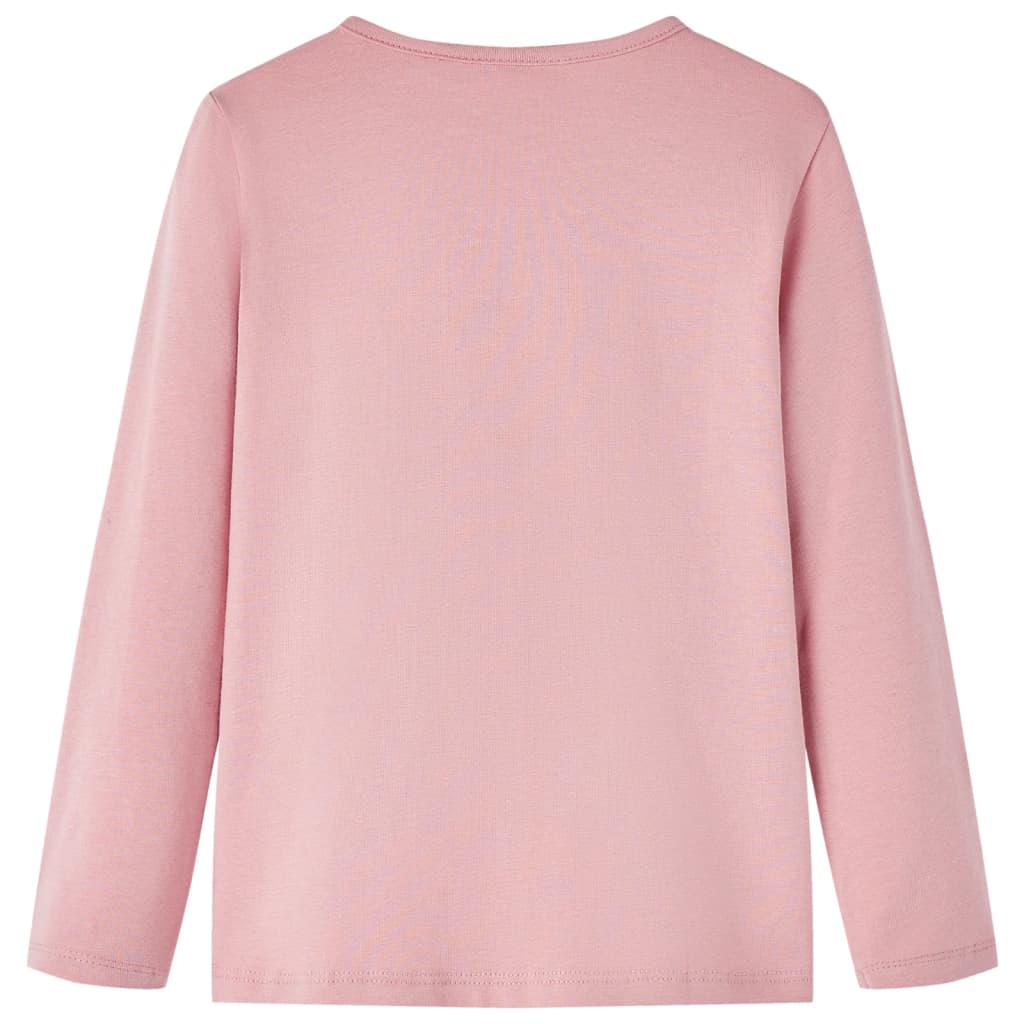 Vidaxl Children's shirt with long sleeves 140 light pink