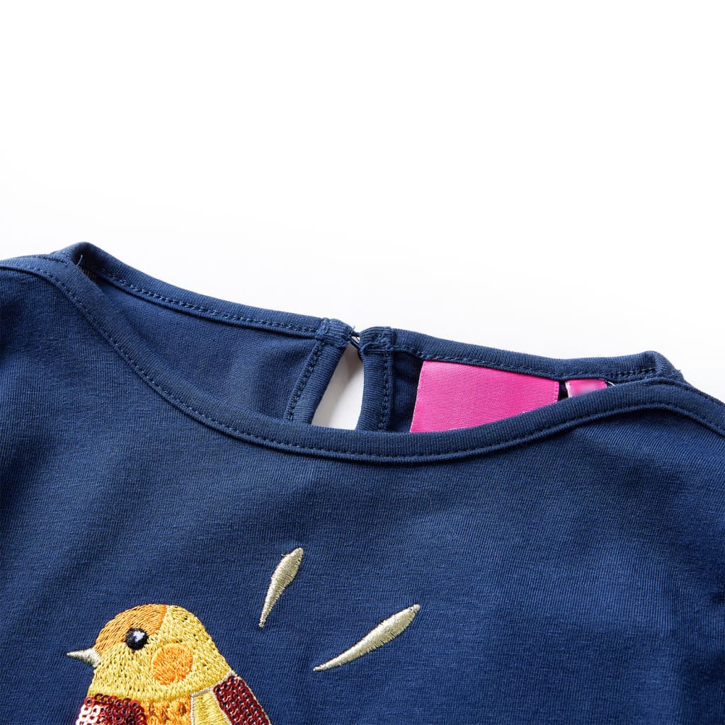 VidaXL children's shirt with long sleeves 92 Navy blue