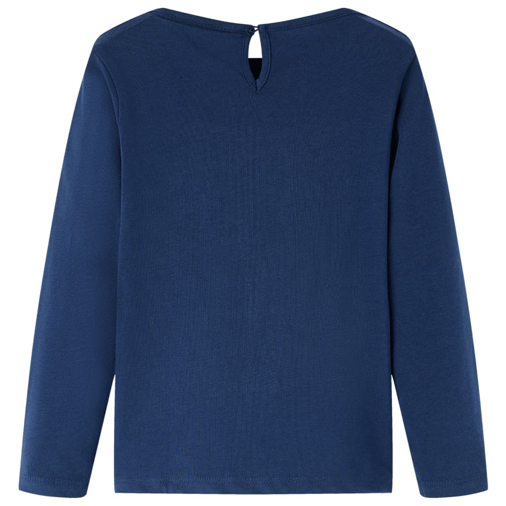 Vidaxl children's shirt with long sleeves 104 navy blue