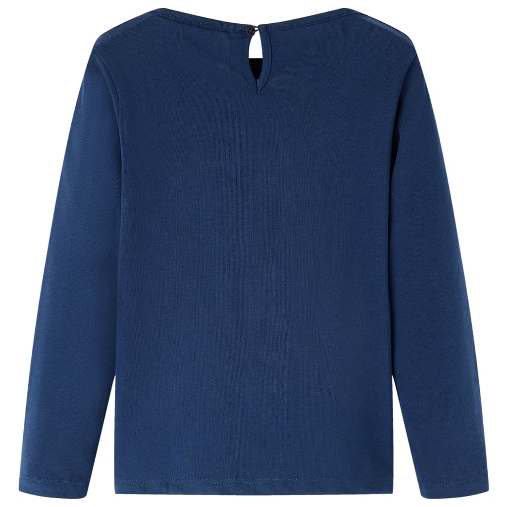 Vidaxl children's shirt with long sleeves 116 navy blue