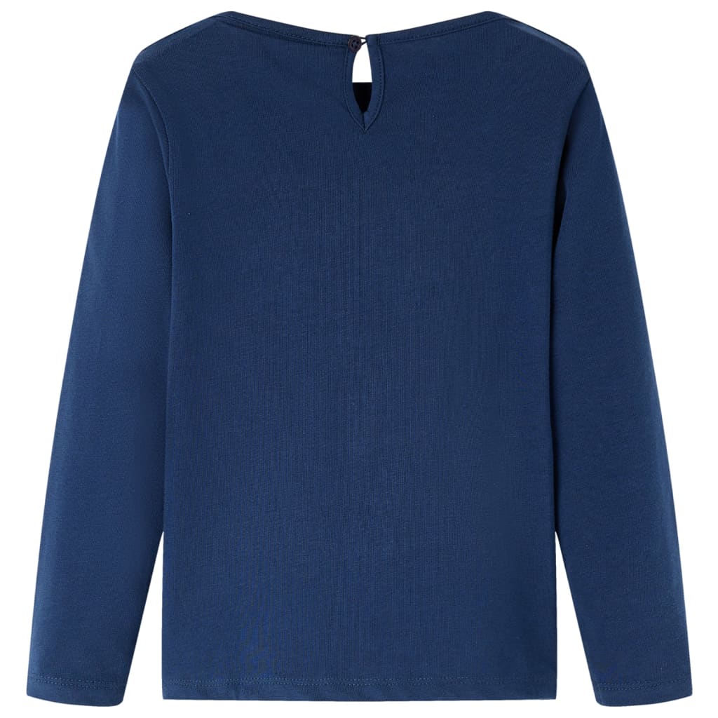 Vidaxl children's shirt with long sleeves 128 navy blue