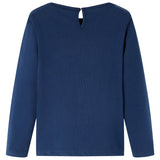 Vidaxl children's shirt with long sleeves 128 navy blue