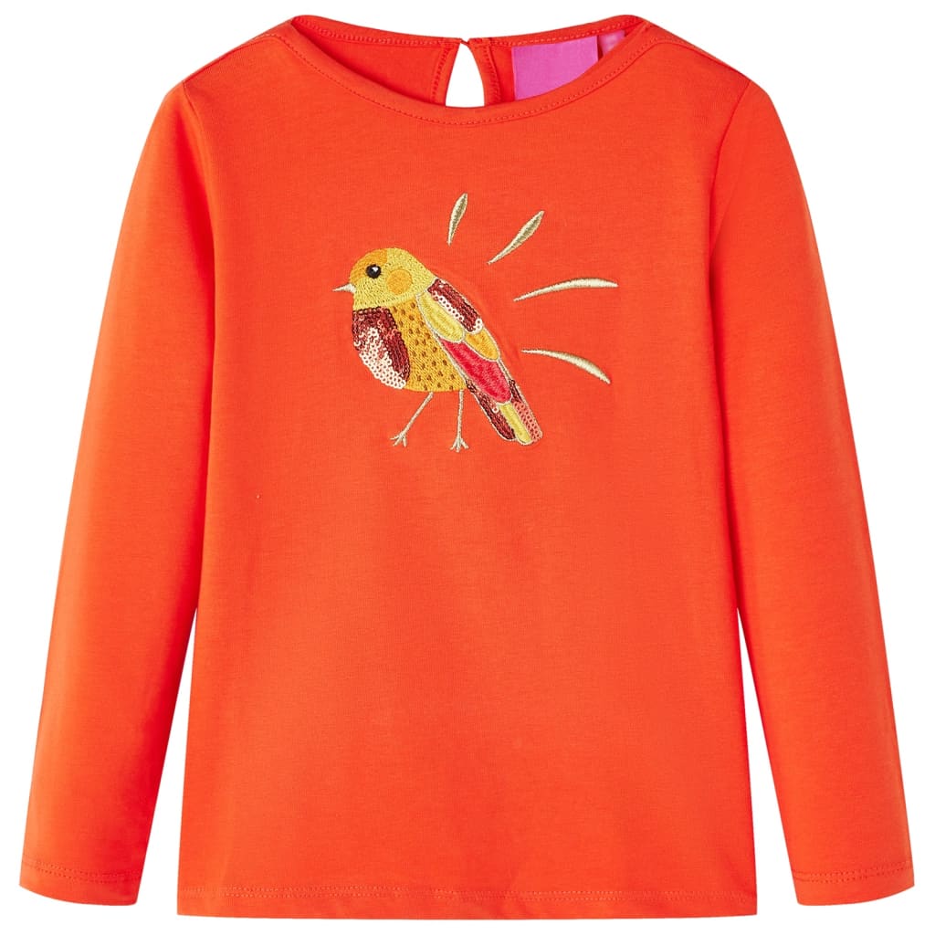 Vidaxl Children's shirt with long sleeves 92 Donkeroranje