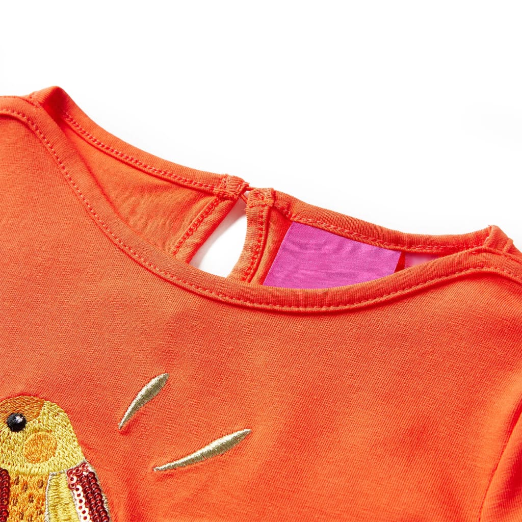 Vidaxl Children's shirt with long sleeves 116 Donkeroranje