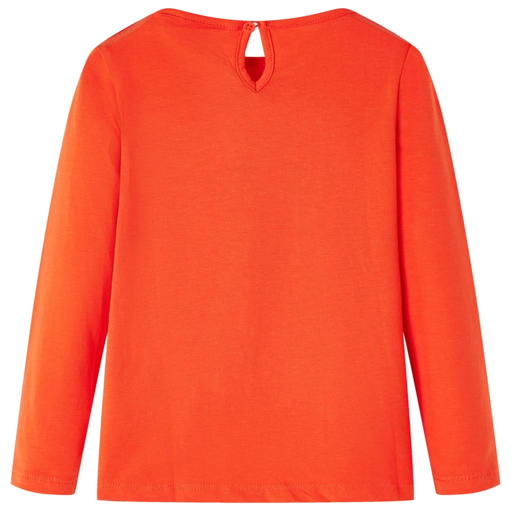 Vidaxl Children's shirt with long sleeves 128 Donkeroranje