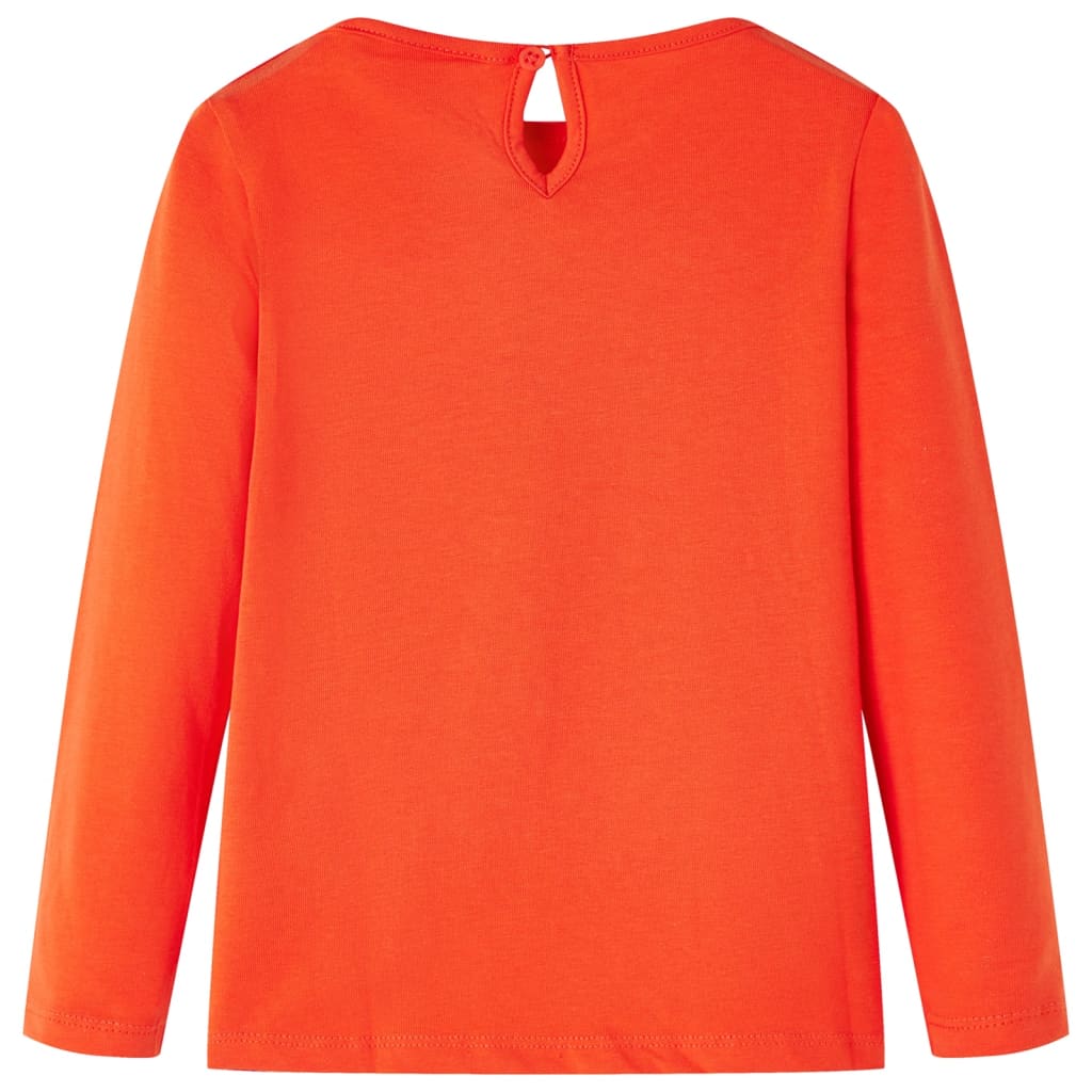 VidaXL children's shirt with long sleeves 140 dark orange