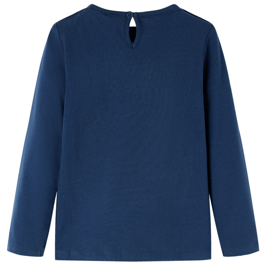 Vidaxl children's shirt with long sleeves 104 navy blue
