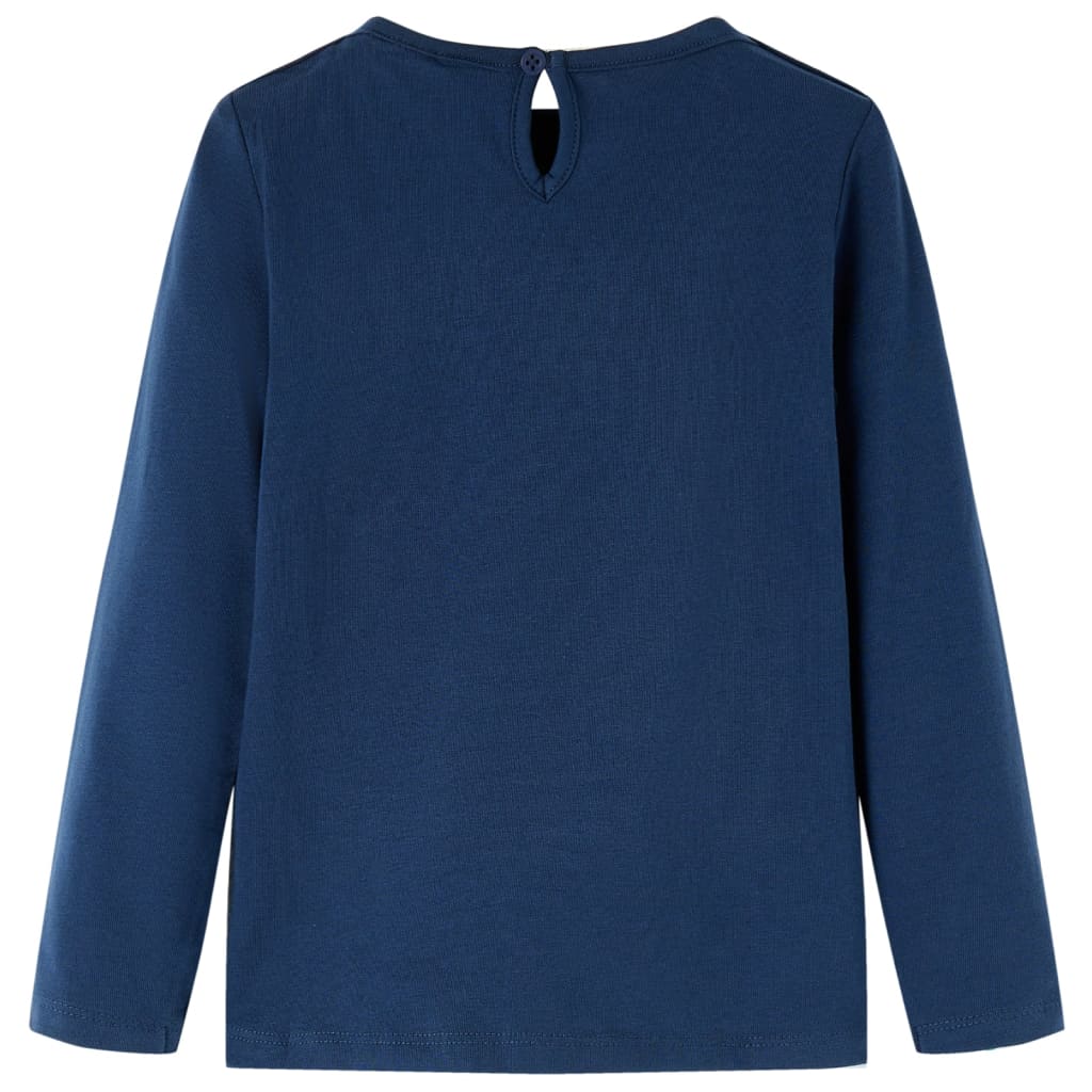Vidaxl children's shirt with long sleeves 128 navy blue
