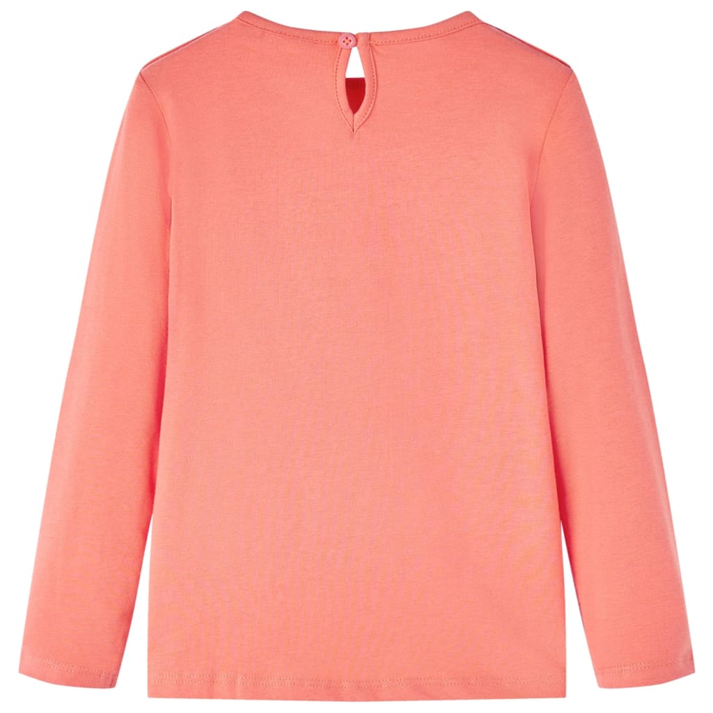 Camicia per bambini Vidaxl con maniche lunghe 92 coralli