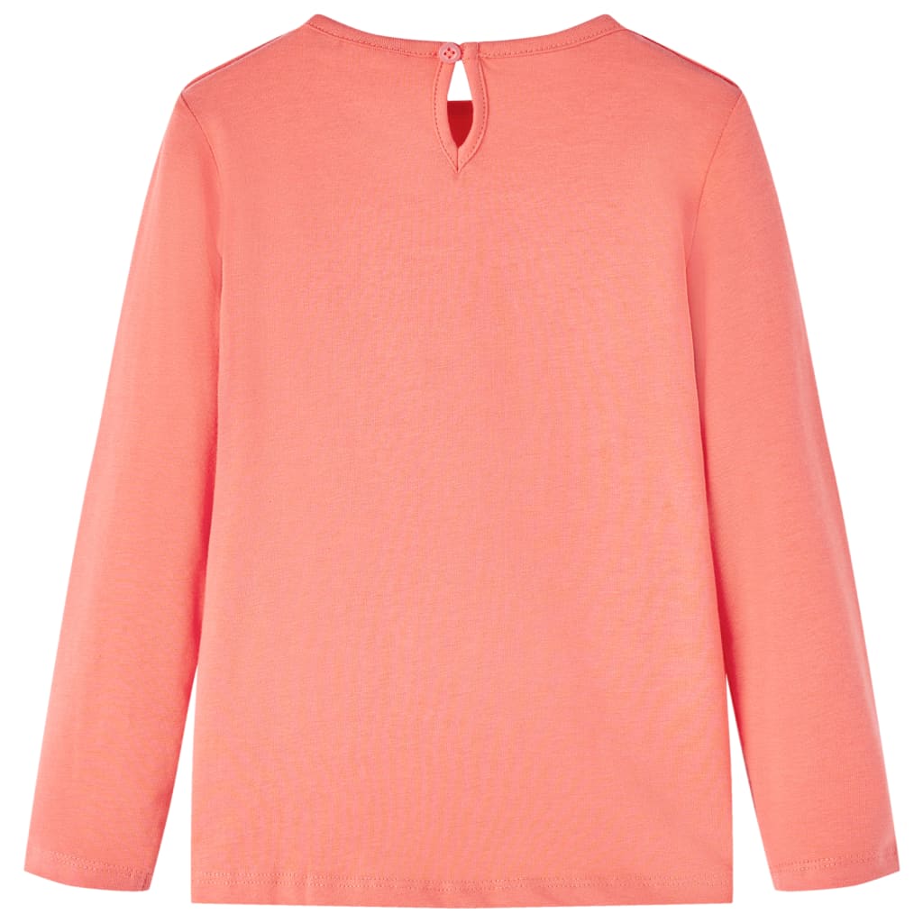 Camicia per bambini Vidaxl con maniche lunghe 116 coralli