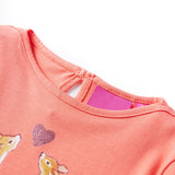 Camicia per bambini Vidaxl con maniche lunghe 140 coralli