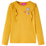 VidaXL children's shirt with long sleeves 116 Donkerokerkligent
