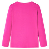 Vidaxl Children's shirt with long sleeves 104 Dark pink