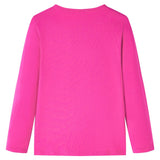 Vidaxl Children's shirt with long sleeves 116 Dark pink