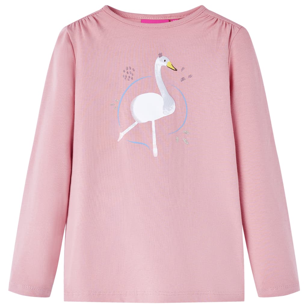 Vidaxl Children's shirt with long sleeves 140 light pink