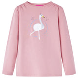 Vidaxl Children's shirt with long sleeves 140 light pink