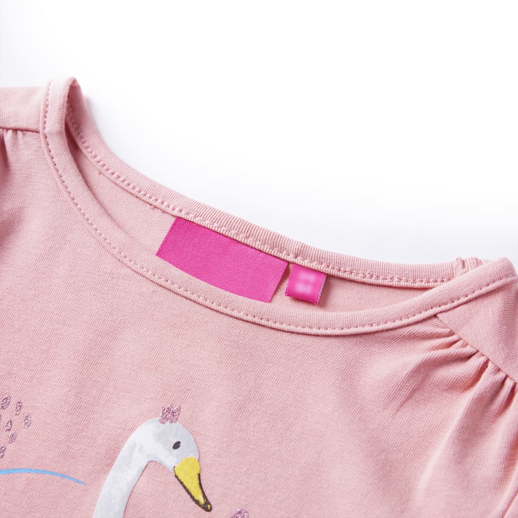 Vidaxl Children's shirt with long sleeves 140 light pink