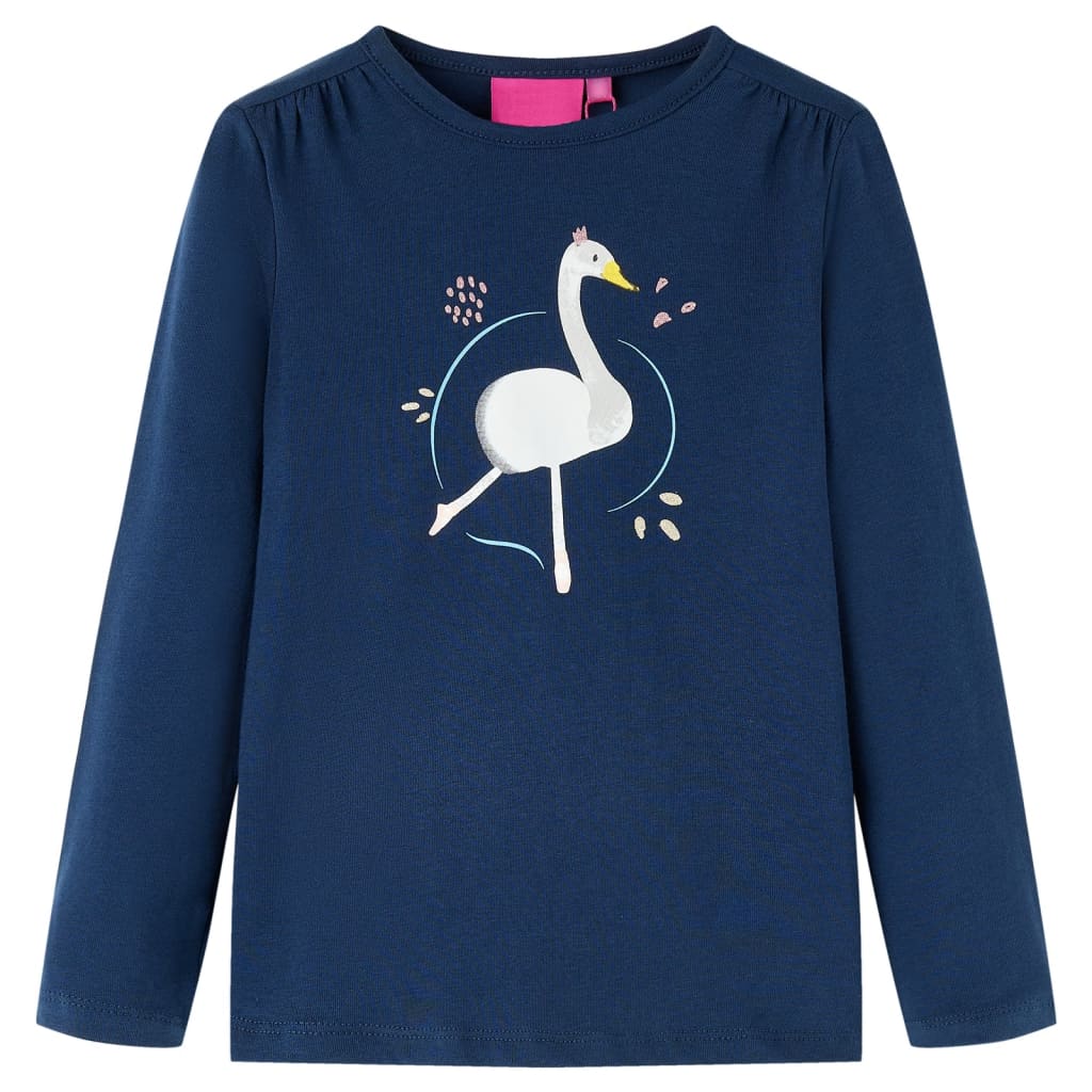VidaXL children's shirt with long sleeves 92 Navy blue