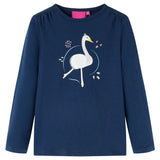 VidaXL children's shirt with long sleeves 92 Navy blue