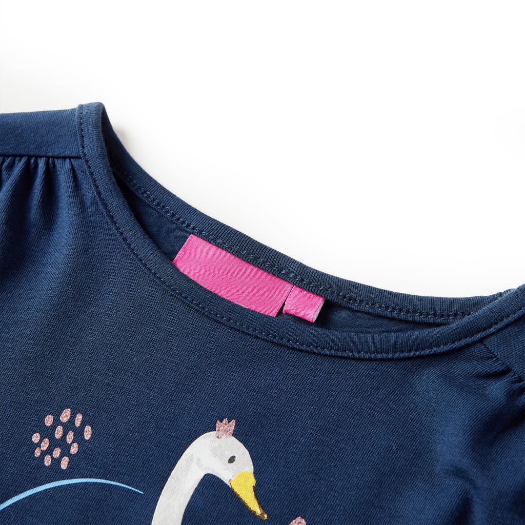 VidaXL children's shirt with long sleeves 92 Navy blue
