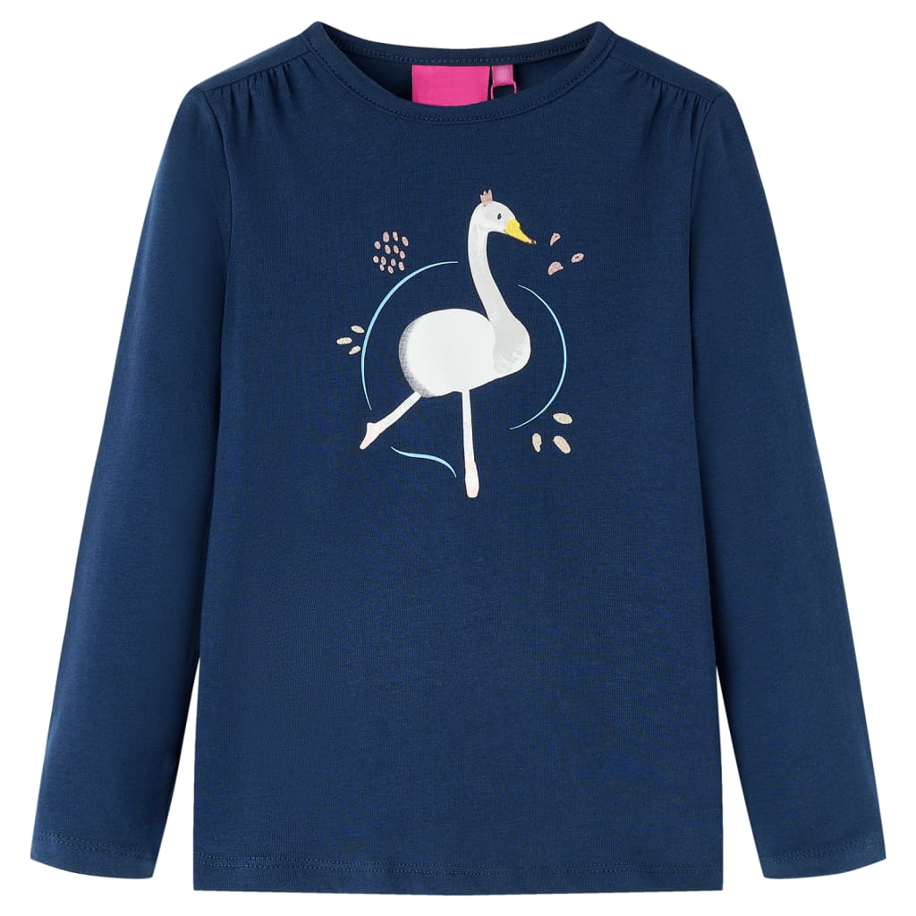 Vidaxl children's shirt with long sleeves 104 navy blue