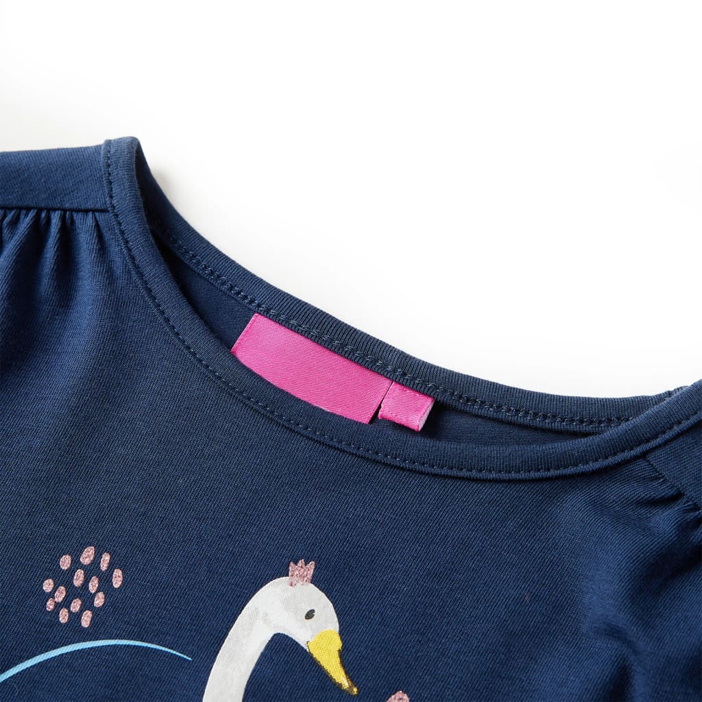 Vidaxl children's shirt with long sleeves 128 navy blue