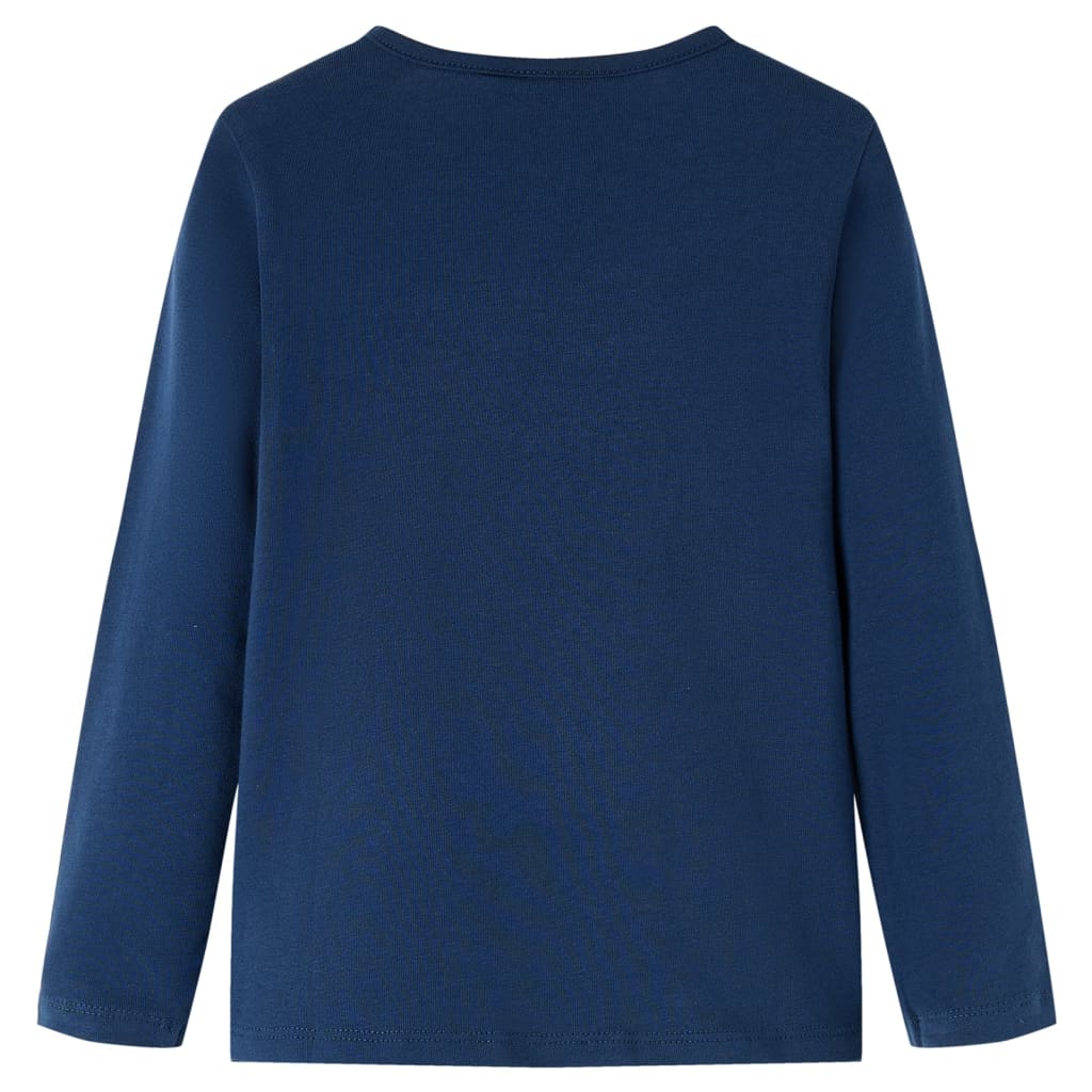 Vidaxl children's shirt with long sleeves 140 navy blue