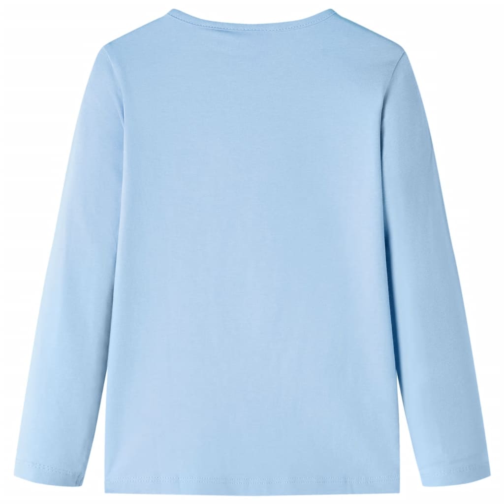 Vidaxl children's shirt with long sleeves 92 light blue
