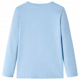 Vidaxl children's shirt with long sleeves 92 light blue