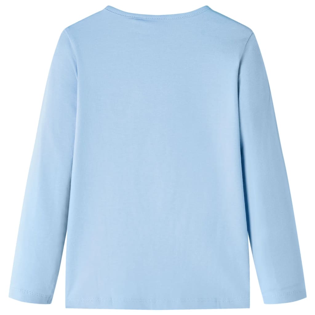 Vidaxl children's shirt with long sleeves 104 light blue