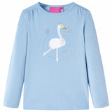 Vidaxl children's shirt with long sleeves 128 light blue