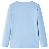 Vidaxl children's shirt with long sleeves 128 light blue