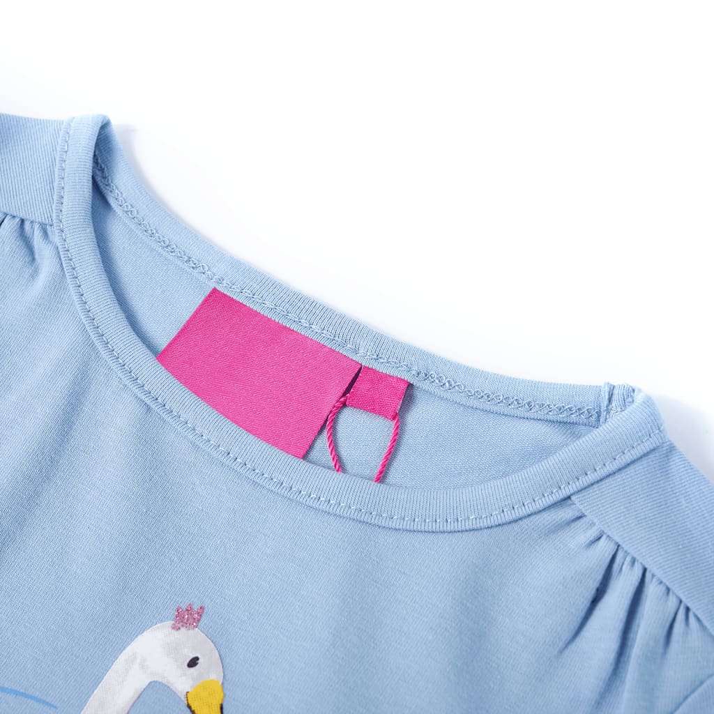 Vidaxl children's shirt with long sleeves 128 light blue