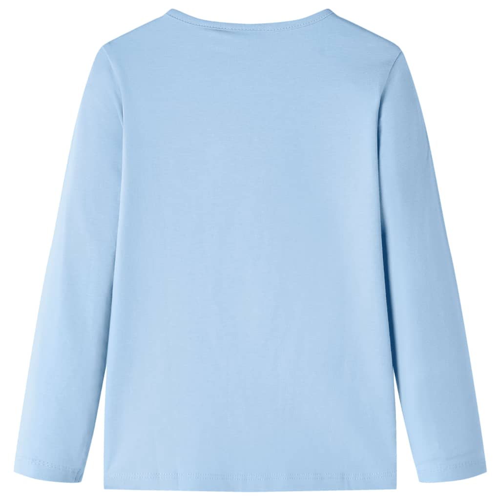 Vidaxl children's shirt with long sleeves 140 light blue