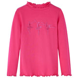 Vidaxl Children's shirt with long sleeves 92 bright pink