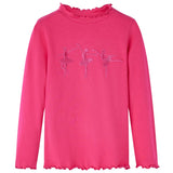 Vidaxl Children's shirt with long sleeves 128 bright pink
