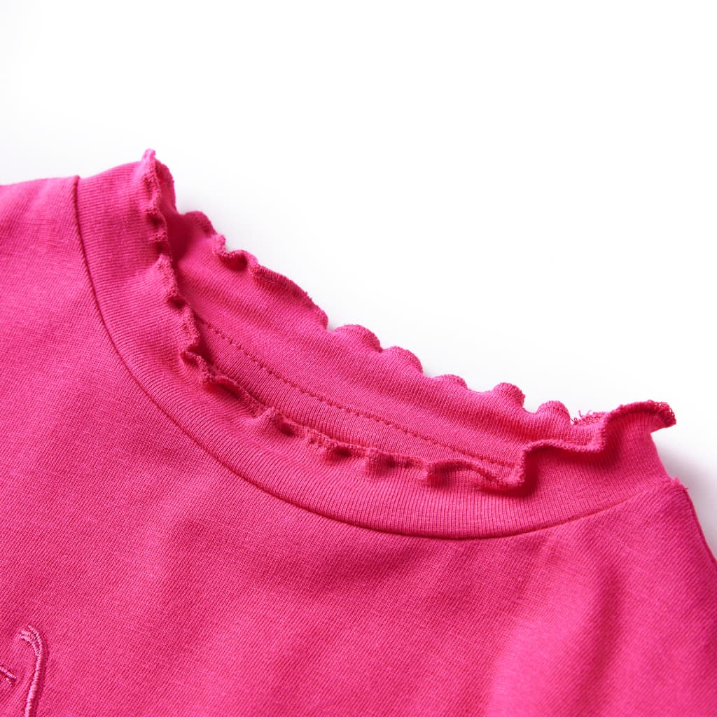 Vidaxl Children's shirt with long sleeves 128 bright pink