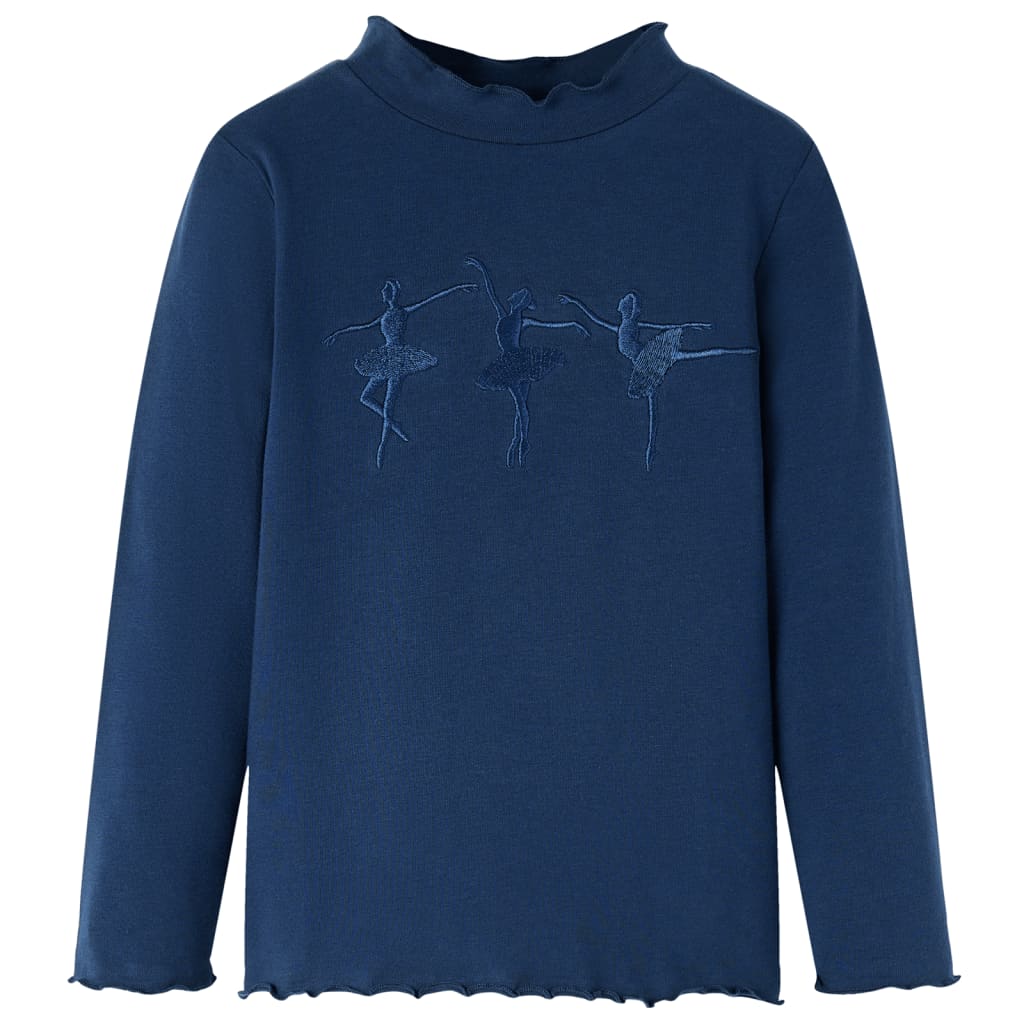Vidaxl Children's shirt Long sleeves 92 Navy blue