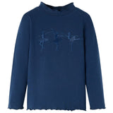 Vidaxl Children's shirt Long sleeves 104 Navy blue