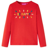 Vidaxl Children's shirt with long sleeves 104 red