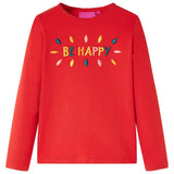 Vidaxl Children's shirt with long sleeves 140 red